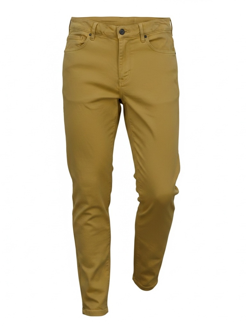 High-Rise Cropped Pants in Mustard‎